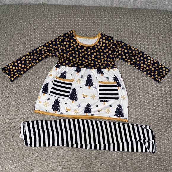 toddler girls 4T 2-piece outfit - Picture 2 of 10